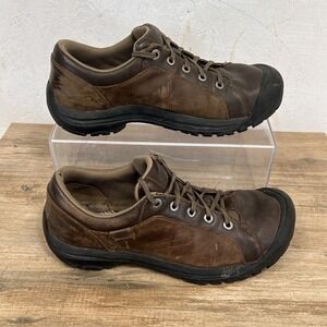 Keen Toyah‎ Brown Leather Lace Walking Casual Shoes Size 11.5